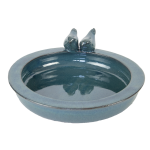 Ceramiczne poidełko dla ptaków turkusowe